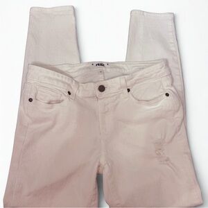 Paige Verdugo Ankle Skinny Jean Distressed White Size 30 Preppy Beachy Normcore